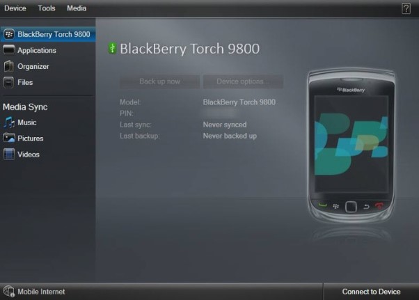 q10 blackberry desktop manager